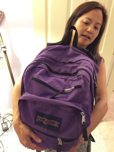 Is Dr. Lai's backpack too heavy?